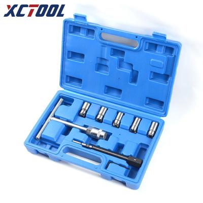 China Re cut the fuel injector seat 7PCS Diesel Injector Seat Cutter Cleaner Set Wholesale professional automobile tools china auto body tool of auto for sale