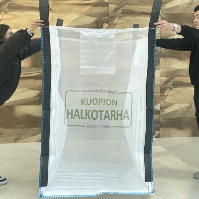 Κίνα 1000kg FIBC Jumbo Bag Mesh ύφασμα αεριζόμενο μεγάλο σακουλάκι για συσκευασία καυσόξυλων πατάτες κρεμμύδι προς πώληση