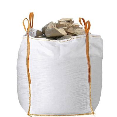 China 2 Tons PP Jumbo Bag FIBC Bulk Bag Super Loading For Sand Silica Cement Concerte Transport for sale
