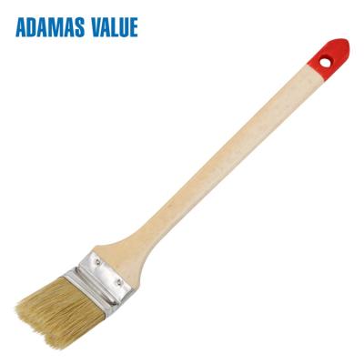 China Radiator Natural Bristle Paint Brush Long Handles No Shedding Hair for sale