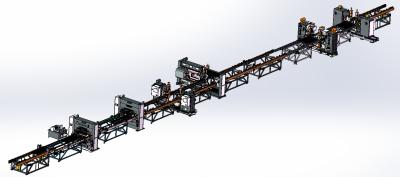 Chine Chaîne de production de soudure automatique de panneau de radiateur du chauffage 450KW 120m/Min à vendre