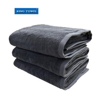 China Luxury Silver grey premium bath towels 100% cotton for sale