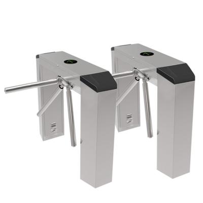 China Fast Delivery Semi Automatic Pedestrian Tripod Revolve Access Control Turnstile Gate HC149 for sale