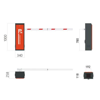 China Long Life Barrier Gate 3S High Speed Automatic Boom Barrier for sale