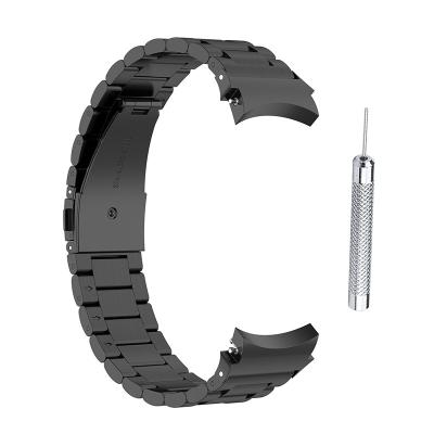 China Low MOQ Stainless Steel Strap For Samsung Galaxy Watch 4 46mm 42mm Classic Quick Release Sports Watch Band for sale