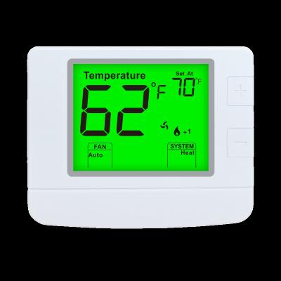 China ABS 24V Digital Temperature Control Room Thermostat 2 Heat 2 Cool Non Programmable Thermostat STN1220 for sale