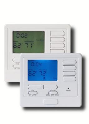 China HVAC 5 / 1 / 1 Programmable Heat Pump Thermostat With LCD Display for sale