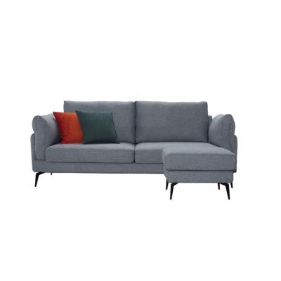 China Removable Cover Sofa For Living Room Light Gray Comfortable Linen Fabric Slipcover Sofa Sets for sale