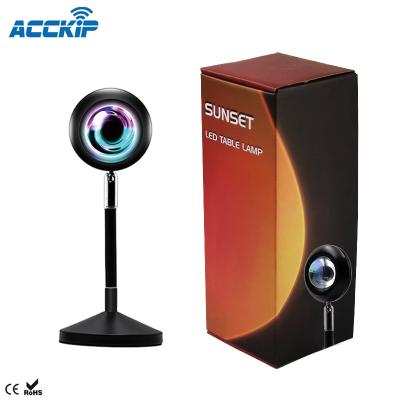 China Lighting Functions ANPU Dropshipping RGB Sunset Projection Lamp Led Sunset Light Rainbow Sunset Lamp for sale