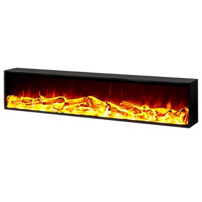 China Hotel Decorative Flame Fireplaces Space Electric Adjustable Fireplace Heaters Decorative Heating Recessed Fireplaces for sale