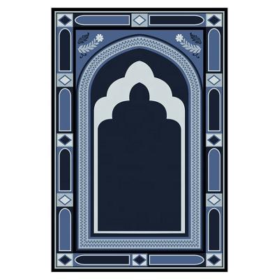 China Stain Anti Slip Holder Islam Mosque Prayer Cover Heavy Duty Foldable Portable Prayer Mat For Muslims for sale