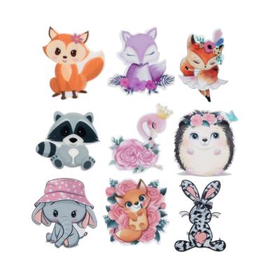 China Europe Animal Fox Acrylic Planar Flatback Resin For Handmade Hair Accessories for sale