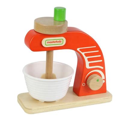 China High-Grade Beech Wood Pretend Toy Children Kitchen Play Set Interactive Food Mixer Play Set With Friends for sale