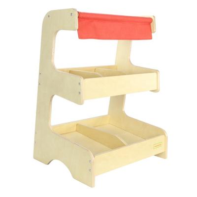 China Beech Wood New Design Kids Pretend Game Toys Market Wooden Stand For Kindergartens And Educational Institutions for sale