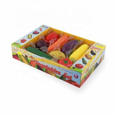 China PVC Toddler Role Playing Toy Interactive Play Set Children to Pretend to Cook Play Vegetable Sets for Boys and Girls for sale
