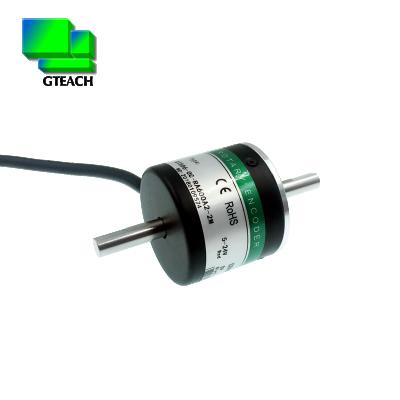 China Shaft 6mm Diameter 38mm Incremental Shaft Type Speed Sensor Optical Encoder Photoelectric Encoder Dual Shaft Encoder for sale