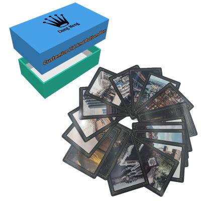 China Paper or PVC Custom Printing Golden Foil StampTarot Oracle Cards Positive Affirmation Deck Paper Tarot Cards With Lid And Bottom Box for sale