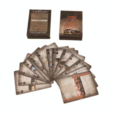 China Paper or PVC Free Sample Customize Design Logo Paper Decks Printed Box Plastic Pvc Waterproof Poker Deck Blank Playing Cards for sale