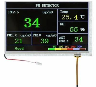 China 7-inch TFT-scherm met Resistive Touch Panel en 800*480 resolutie Te koop