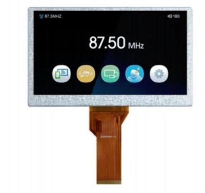 China 7 inch RGB LCD-scherm met 800*480 resolutie en 50pin RGB-interface Te koop