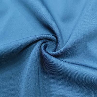 China Anti Pill Wholesale New Elastic 85% polyester 15% spandex Scuba Interlock School Uniform Fabric Thick material for Sportswear for sale