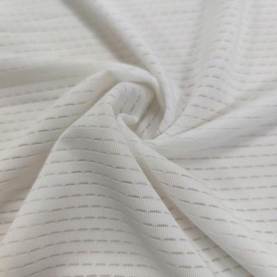 China Wicking High quality Comfortable Breathable Jacquard Mesh Sports Vest T-shirt Quick dry Fabric Wicking Apparel Material for sale