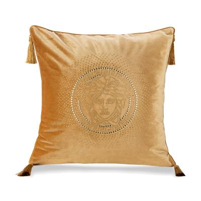 China Anti-static high-precision velvet Venus hot drilling style human head European sofa cushion for sale