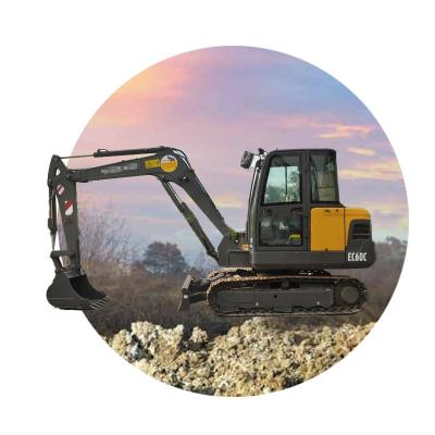 China Hot Sale Germany Excavator Used Original Volvo Ec60C Crawler Construction Excavator for sale