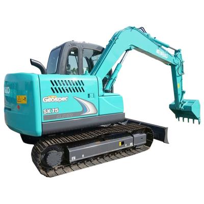 China The building used Kobelco's For Earth Moving 75-8 excavator for sale