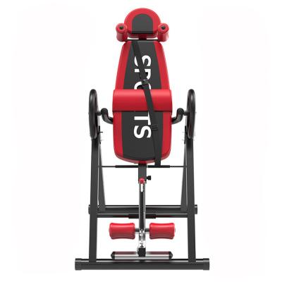 China Steel Pipe Gravity Therapy Inversion Table Fitness Safer Chiropractic Integrated Back Stretcher With Heavy Duty Reflexology Mat for sale