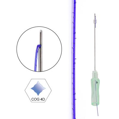 중국 얼굴 긴축 25g 38 밀리미터 동안 피부 PCL 실 상승 Cog 4D L 바늘 판매용