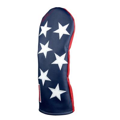 China Premium Leather Golf Headcover For Driver Golf Club Head covers For Golf Driver Wood Clubs D520006 for sale