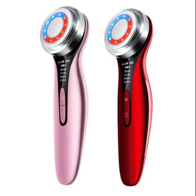 China Pore Shrinking Amazon Hot Selling Professional High Frequency Electric Vibration Messenger Phototherap Face Care Anti Aging Equipment for sale