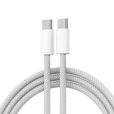 China Nylon gebreide USB C tot C oplaadkabel 3.0 Customized Logo Reversible Design Te koop