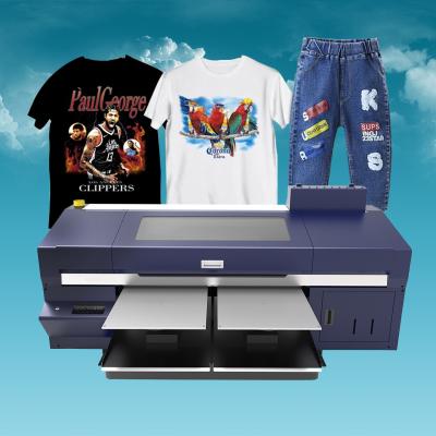 China A3 I3200*3 DTG Professional dual pallets industry clothes printing machine for CLOTH for sale