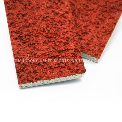 China High Tensile Strength Tartan Running Track Red Color Rubber Floor Type for sale