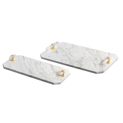 China Crystal Metal Handle Rectangle ODM Decorative Display Trays for sale