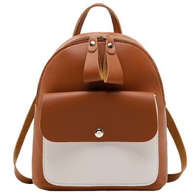 China New Fashion Style Cute Popular PU Backpacks Single Shoulder Bag Women's Shoulder Zipper Ladies Tote Bag for sale