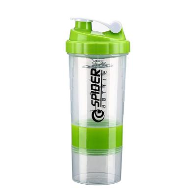 China Custom Viable Shaker Bottle Plastic Portable Logo Mixing Water Drink Gym Protein Shaker Bottle With Ball for sale