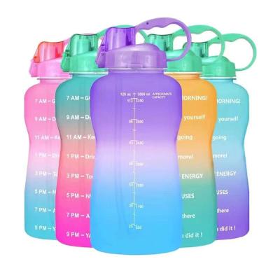 China Viable Reusable Gradient Color Spray Paint Sports Portable Cheap Water Bottles for sale