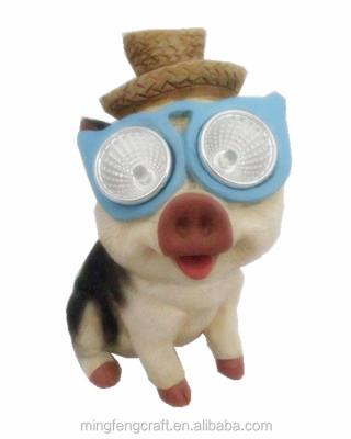 China Europe Funny Resin Solar Light Customized Animal Figurines for sale