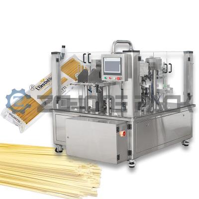 China Máquina de embalagem de macarrão de oito estações rotativa de alta velocidade 316/304 Máquina de embalagem de alimentos de aço inoxidável à venda