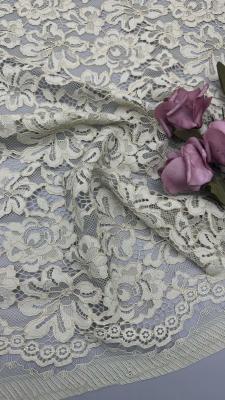 China High Quality Floral Golden Material Corded Lace Fabric For Women Dress 140cm Width dress for fashion for sale
