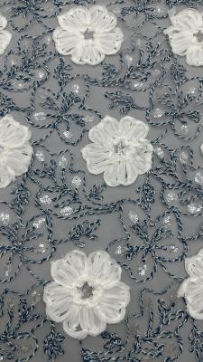 Chine Tissu de broderie de mariage élégant pour robes de mariée à vendre