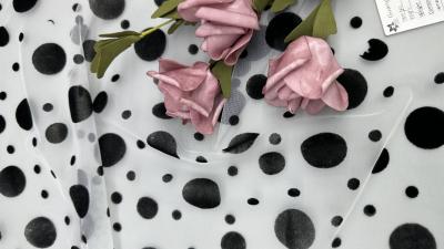 China Tecido de renda impresso de malha de padrão manchado para vestidos Respirar Design de alta qualidade à venda