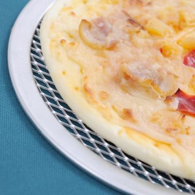 China Sustainable 7/8/9/10/11/12/13/14/16/18 Inch Aluminum pizza tray pizza pan Pizza Net Bakeware Cook Net for sale