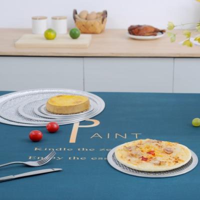 China Sustainable 16 Inch Non Stick Hot Selling aluminum Round Baking Pizza Screen With Baking Tools Masterchef for sale