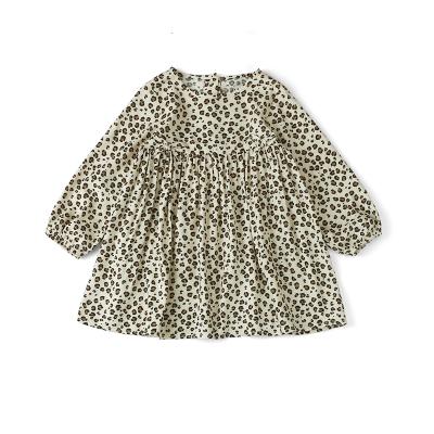 China New Design Fashion Summer Print Breathable Cool Causal Dress Baby Long Sleeve For Girls Baby Clothing for sale