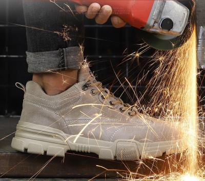 China Anti-Slip Work Shoes Steel Toe Boots Anti Smashing Puncture Proof Safety Work Shoes For Women Men for sale