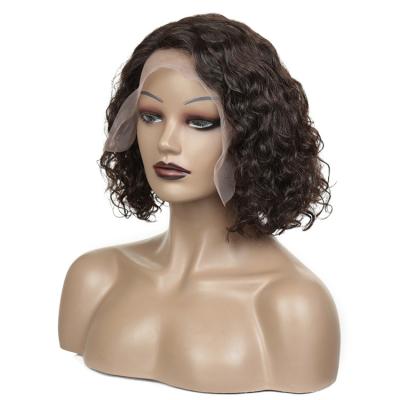 China Kinky Curl Cheap Kinky Curly Short Bob Wigs Raw Indian Human Hair T lace pixie curly wig Lace Frontal Wigs Side Part Human Hair for sale